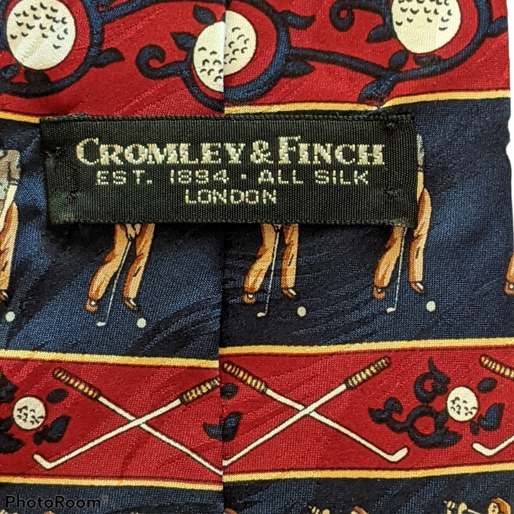 4/$25  Cromley & Finch London silk tie - Picture 3 of 5